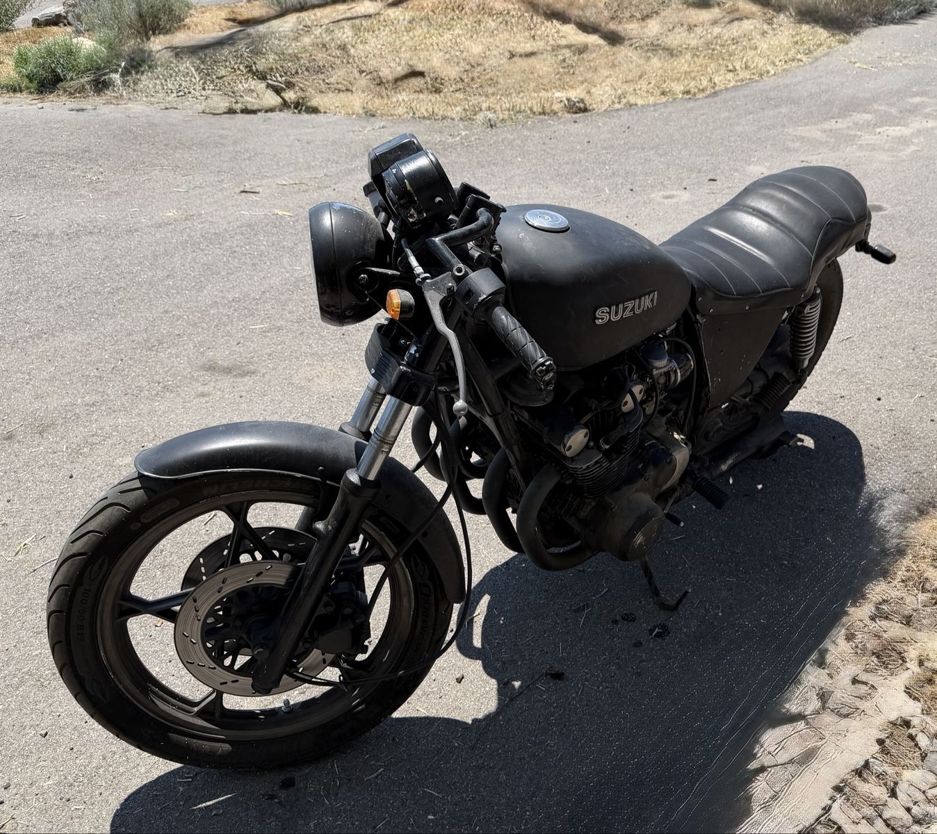 Suzuki GS850 Black Cafe Racer Motorcycle