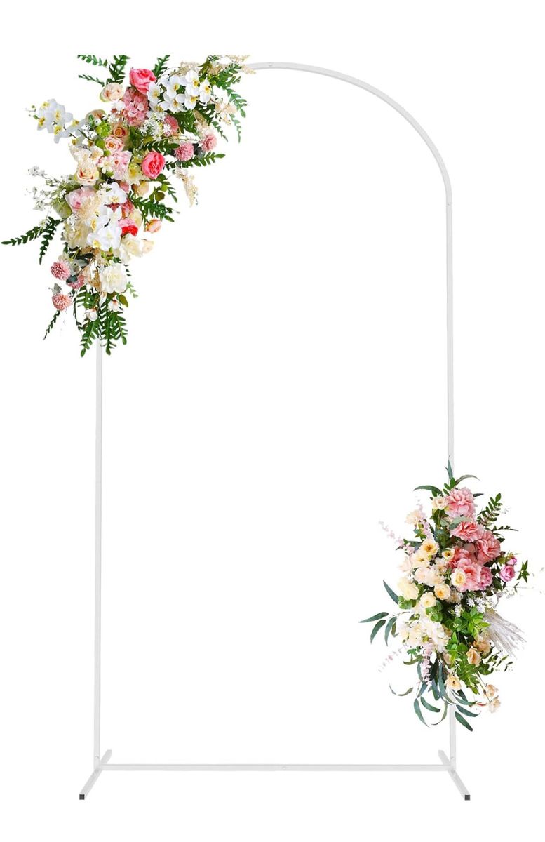 Wokceer 7.2’ white metal arch