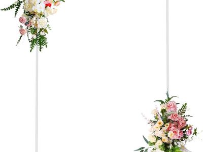 Wokceer 7.2’ white metal arch