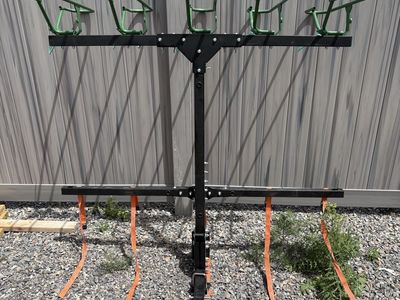 JB Racks Heavy-Duty 5-Bike Hitch Mounted Vertical Rack