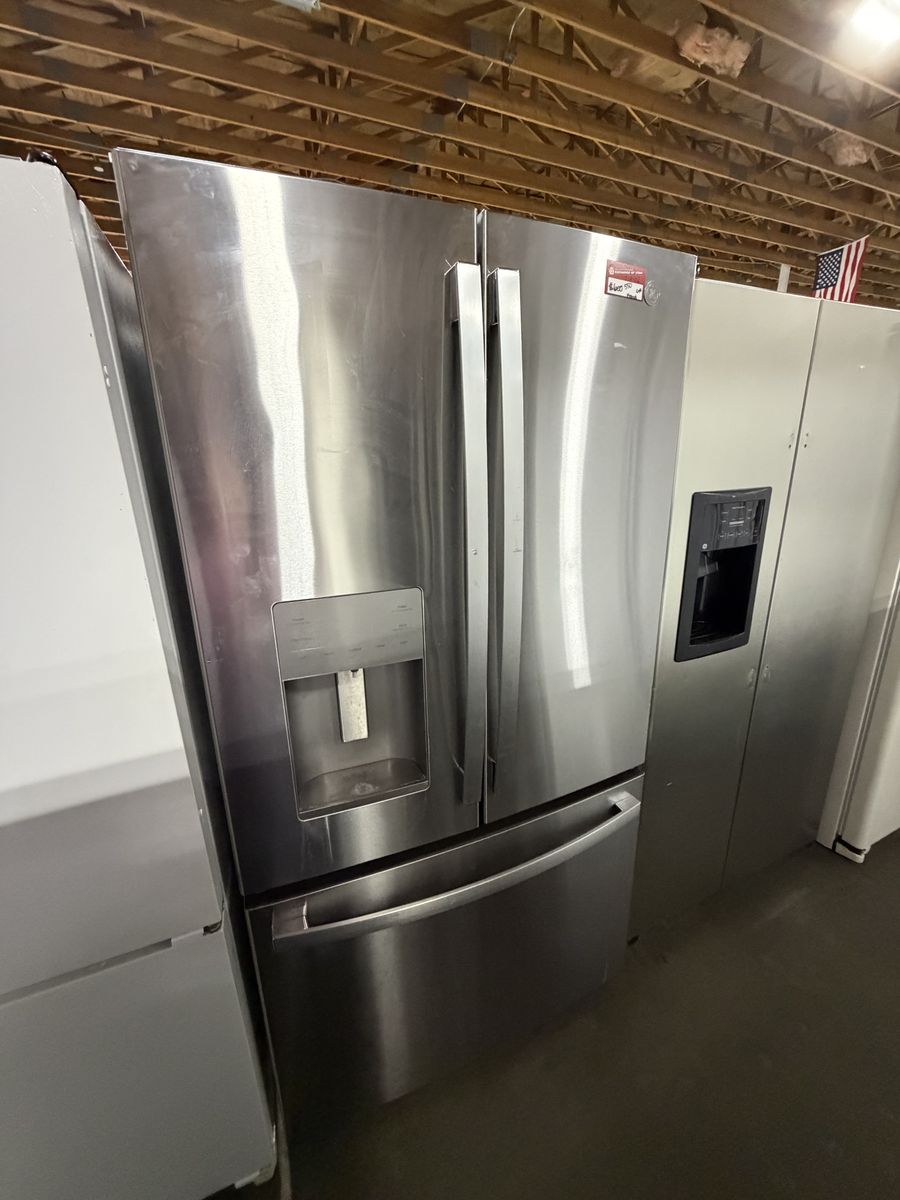BIG SAVINGS HERE! GE FRENCH DOOR FRIDGE