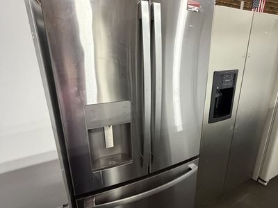BIG SAVINGS HERE! GE FRENCH DOOR FRIDGE