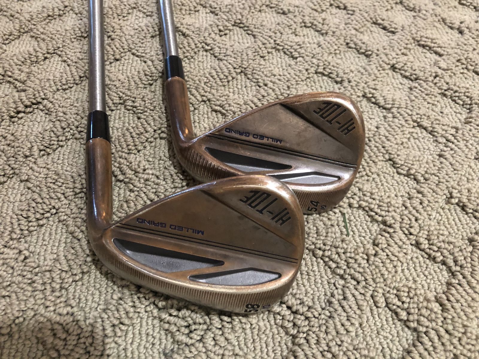 Stiff Flex TaylorMade Hi Toe 3 Copper Sand and Lob Wedge Set Golf Clubs