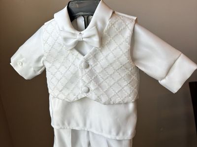 Baby Boy Blessing/Christening White Suit