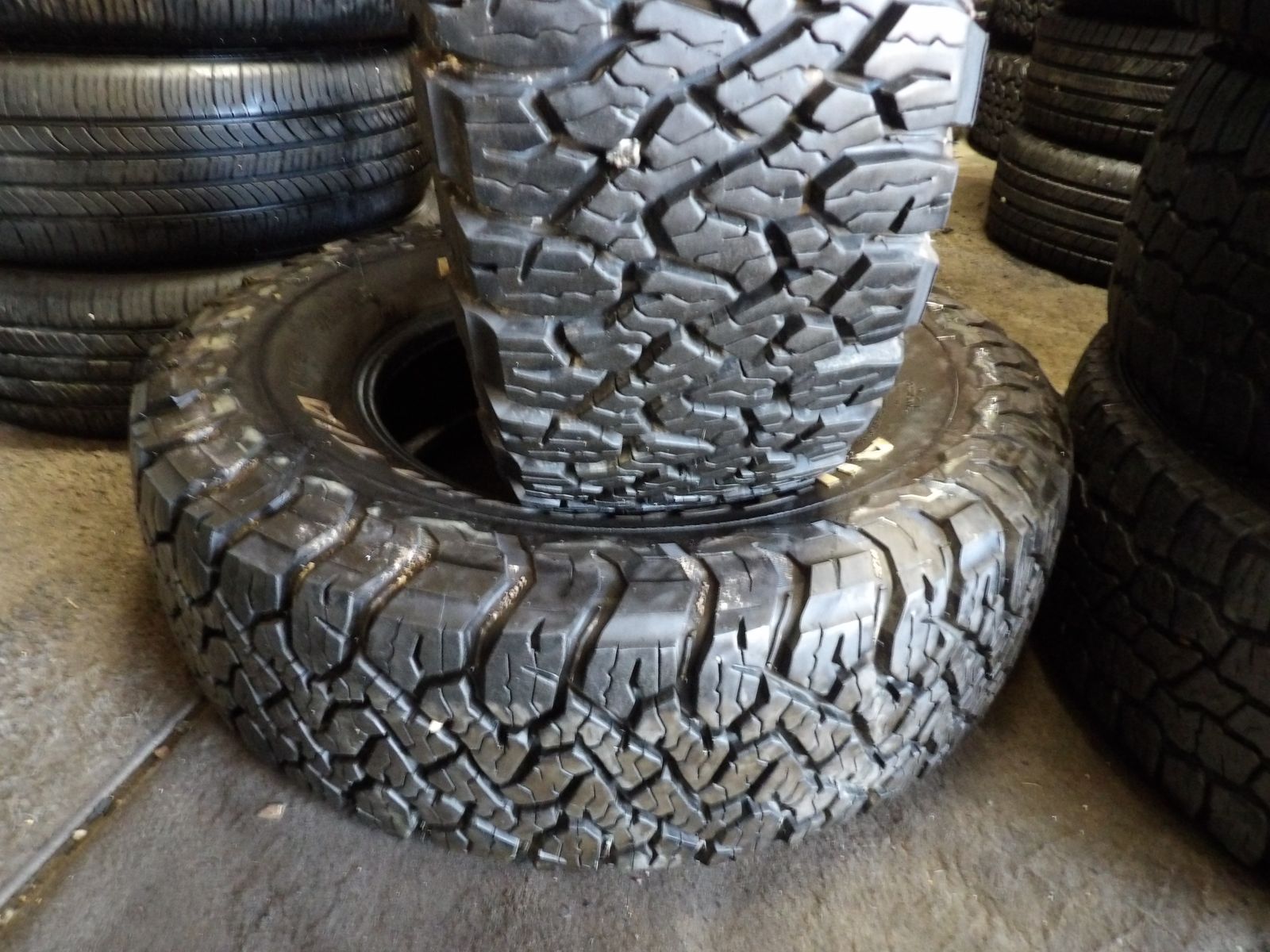 245/75R16 BF GOODRICH ALL TERRAIN KO3 PAIR OF TWO USED TIRES