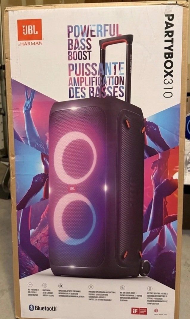 JBL Party Box 310 Portable Speaker New In Box