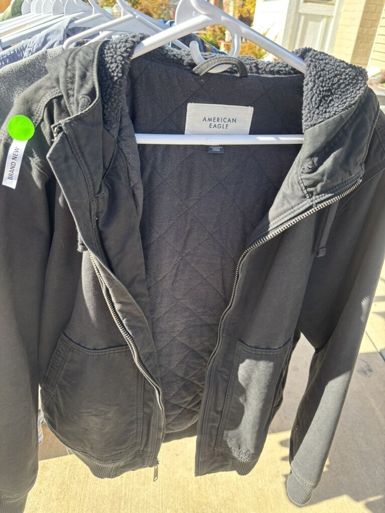 American Eagle Hooded Winter Jacket NEW L