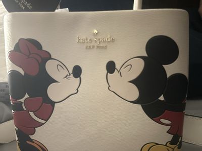 Kate Spade rare and unique mini and Mickey white purse. Never used.