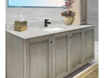 New Silestone 34 in. W x 22.25 in. D Quartz