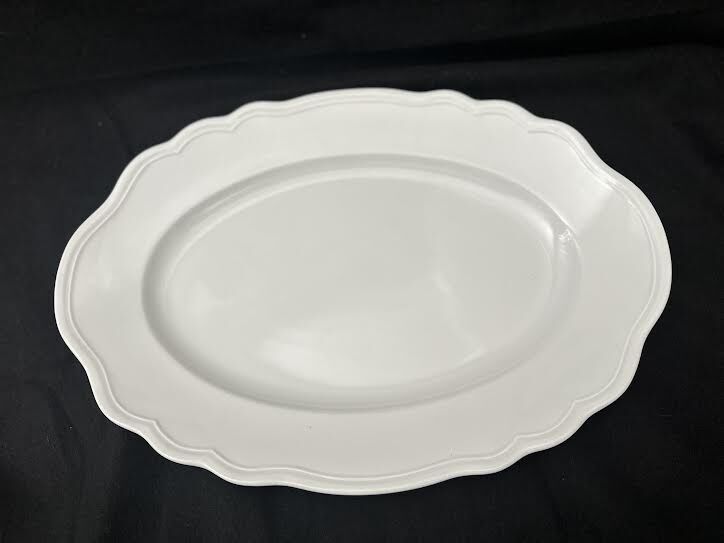 Mikasa Louis XV Collection White Oval Platter Vintage