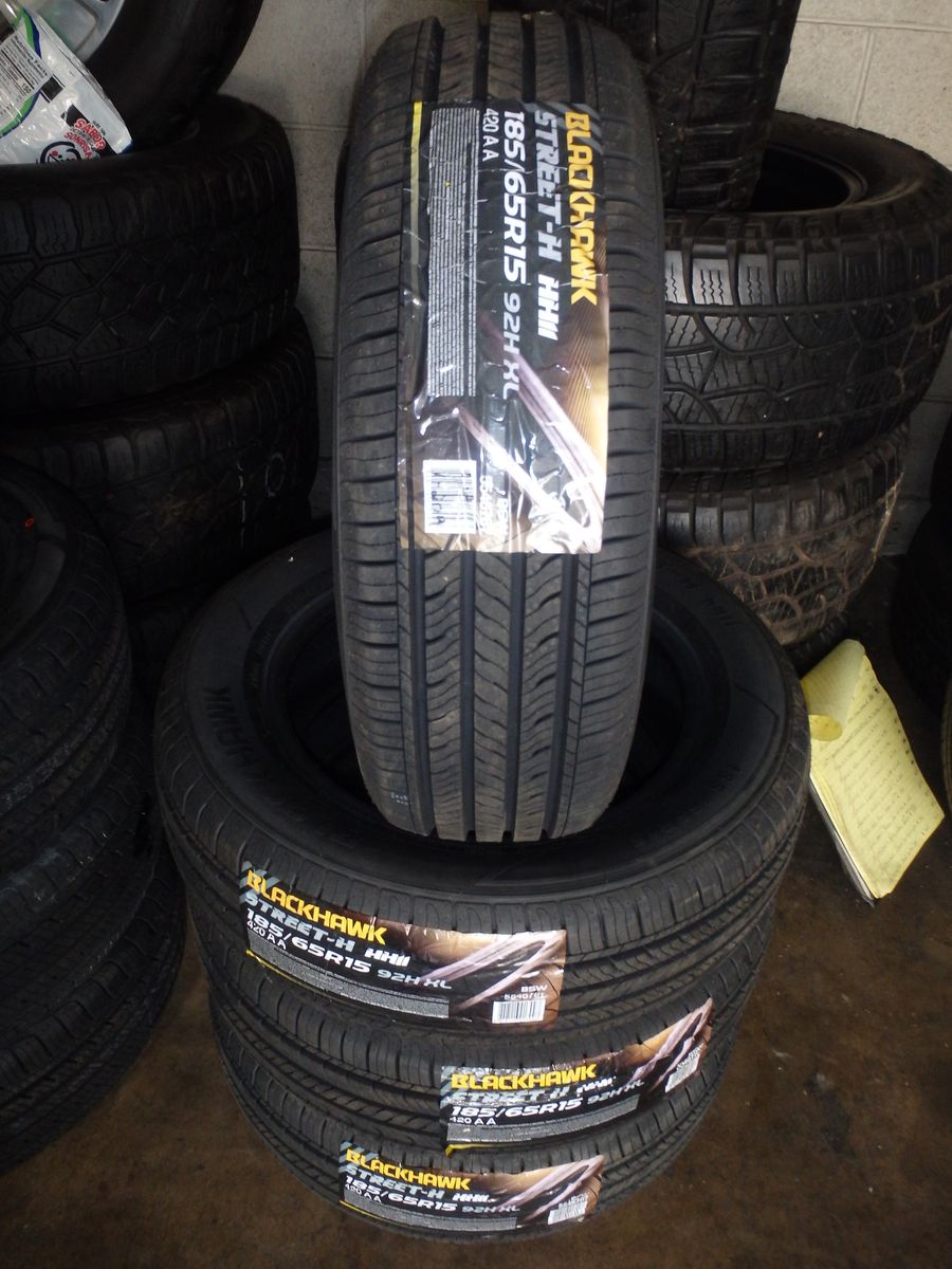 185/65R15 BLACKHAWK STREET HH11 SET OF NEW TIRES