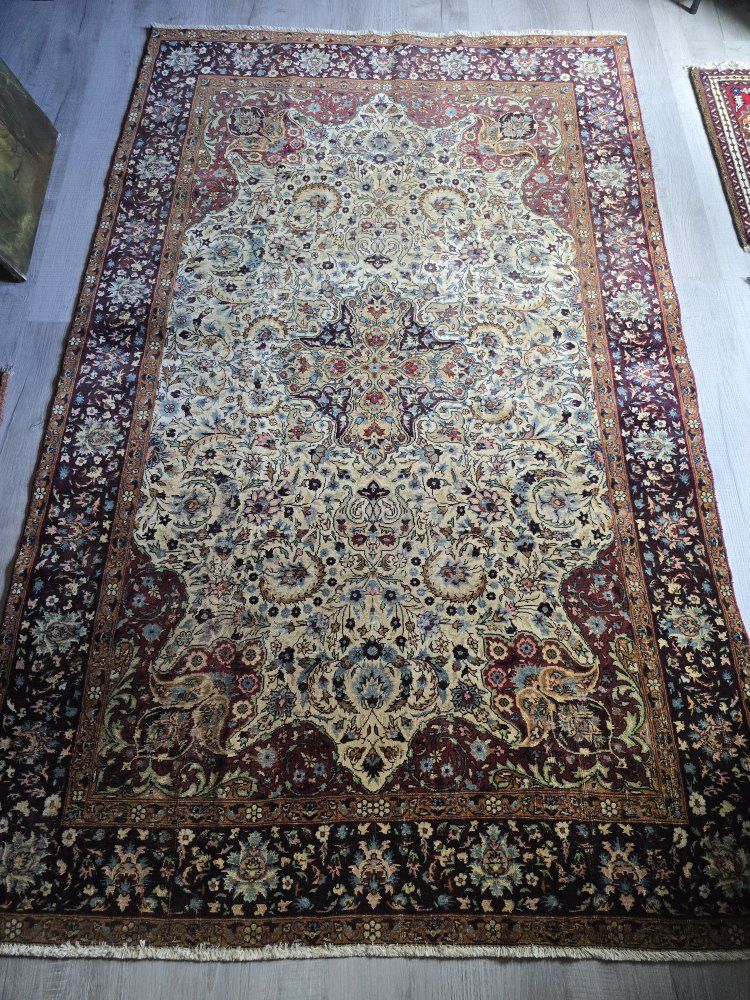 Breathtaking Handwoven Kayseri Rug, Wool and Silk, ~7x5