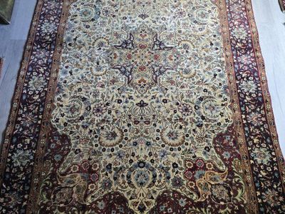 Breathtaking Handwoven Kayseri Rug, Wool and Silk, ~7x5