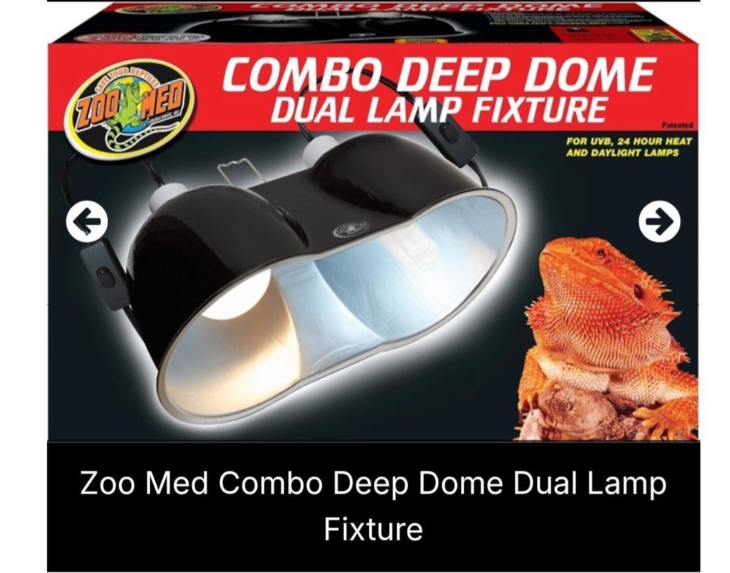 Dual lamp fixture for pets