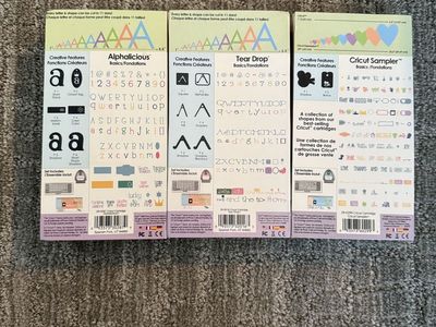 Cricut Cartridge Lot: Alphalicious Tear Drop Sampler Provo Craft Personal Electronic Cutter