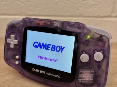 Nintendo Game Boy Advance Modded Console w/ Upgraded IPS V5 Screen & New Shell - Atomic Purple