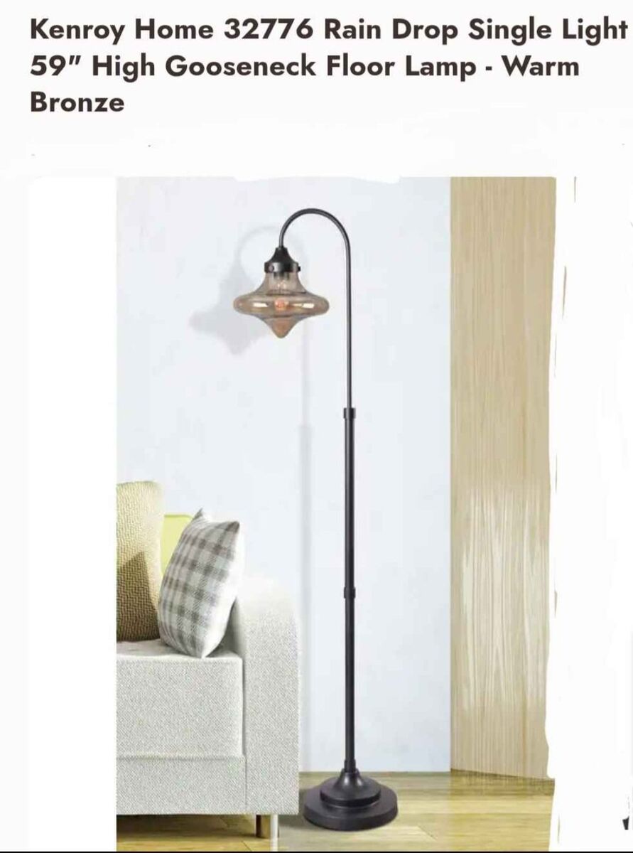 New Floor Lamp 59" Raindrop Single Floor Lamp