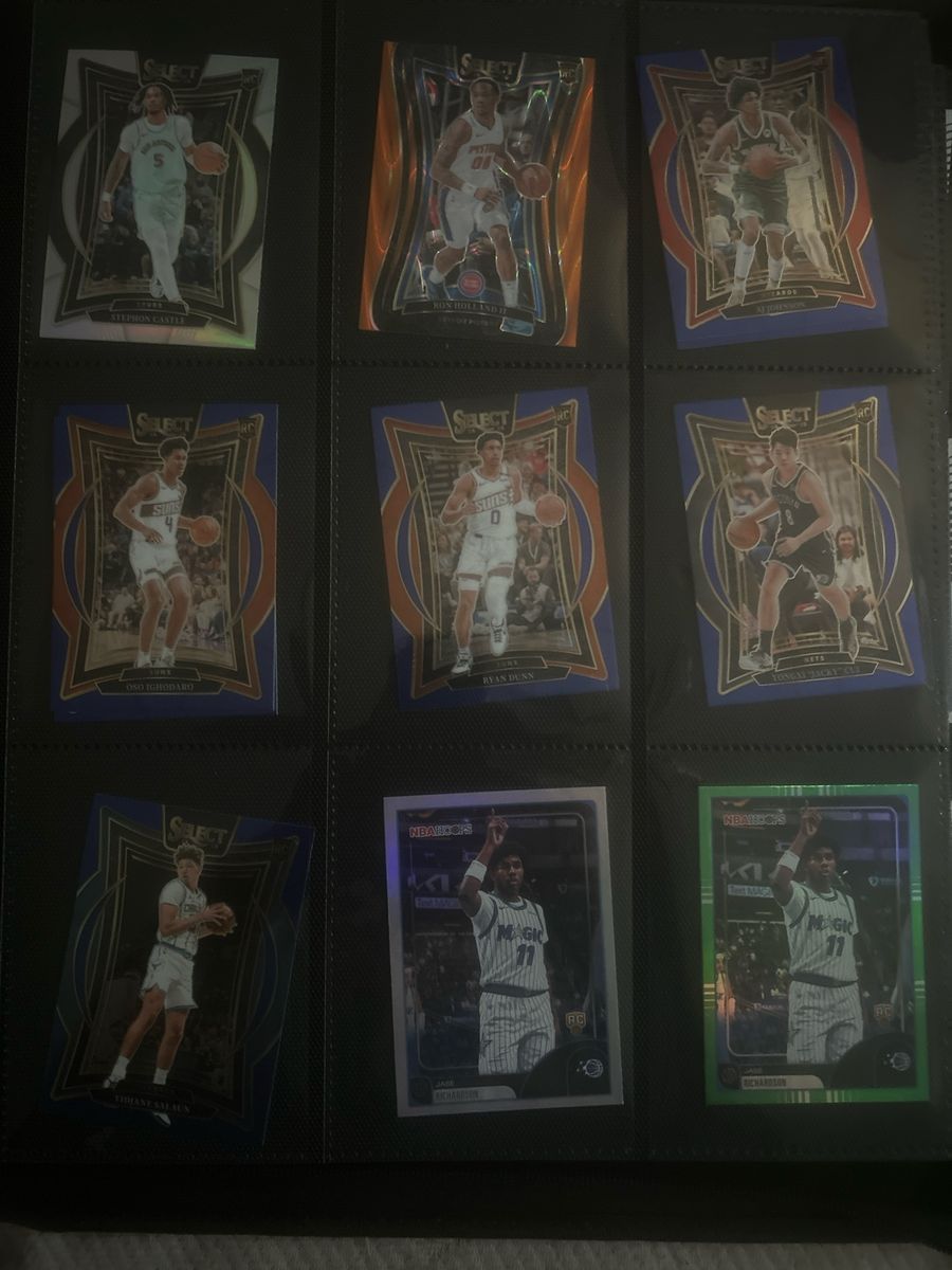 Assorted NBA Basketball Trading Cards Lot Panini Select Optic Hoops