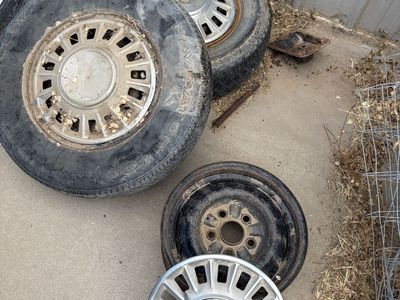 1968 Ford Mustang 14” rims (3) w/ hubcaps