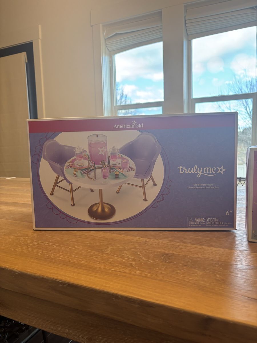 American Girl Truly Me Kitchen Table for Two Set
