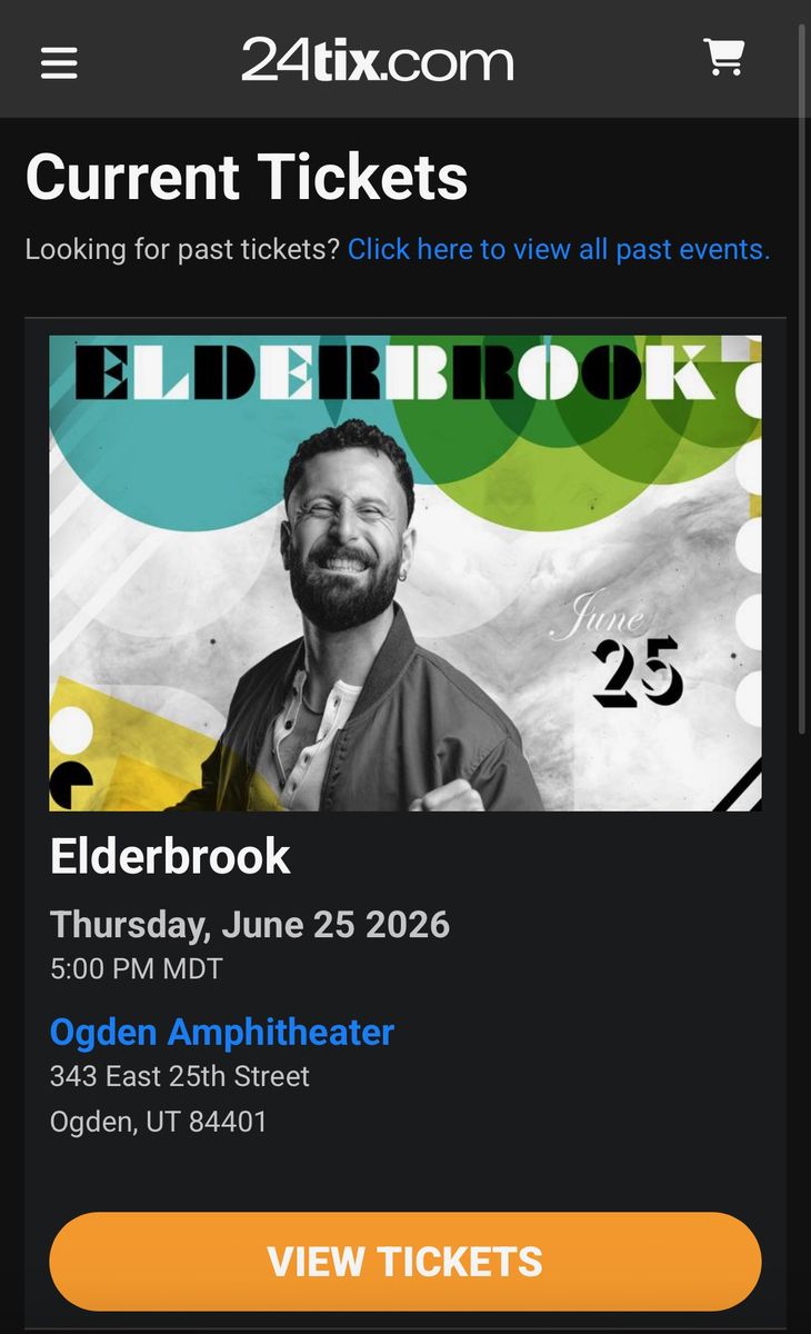 VIP Elderbrook at Ogden Amphitheater 6/25