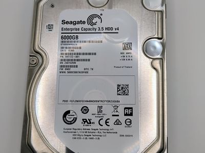Seagate Enterprise 3.5" HDD v4 6TB (6000GB) SATA Hard Drive ST6000NM0024