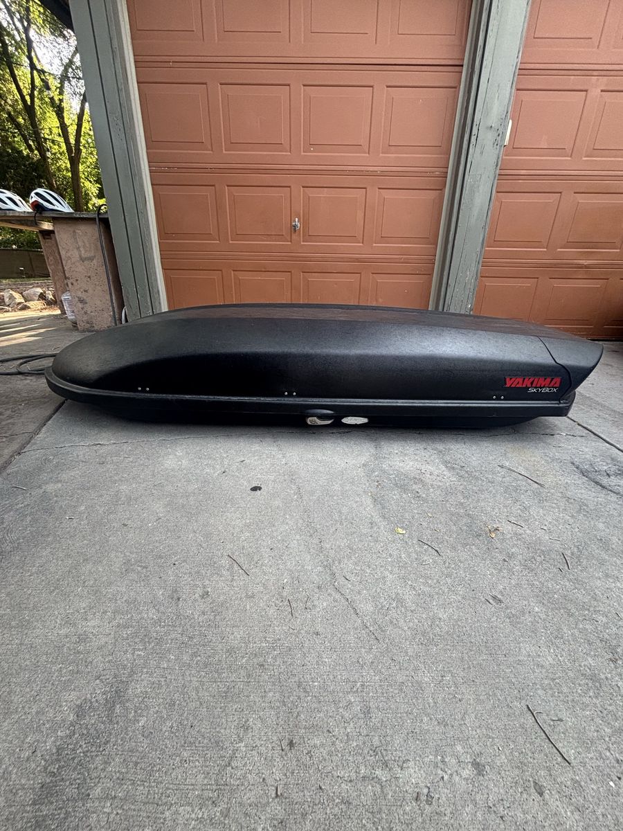 Yakima SkyBox 16 Cargo Roof Box - Black, Used for Extra Storage