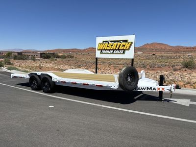 2026 RawMaxx White 7X22 ECX Flatbed Equipment Hau