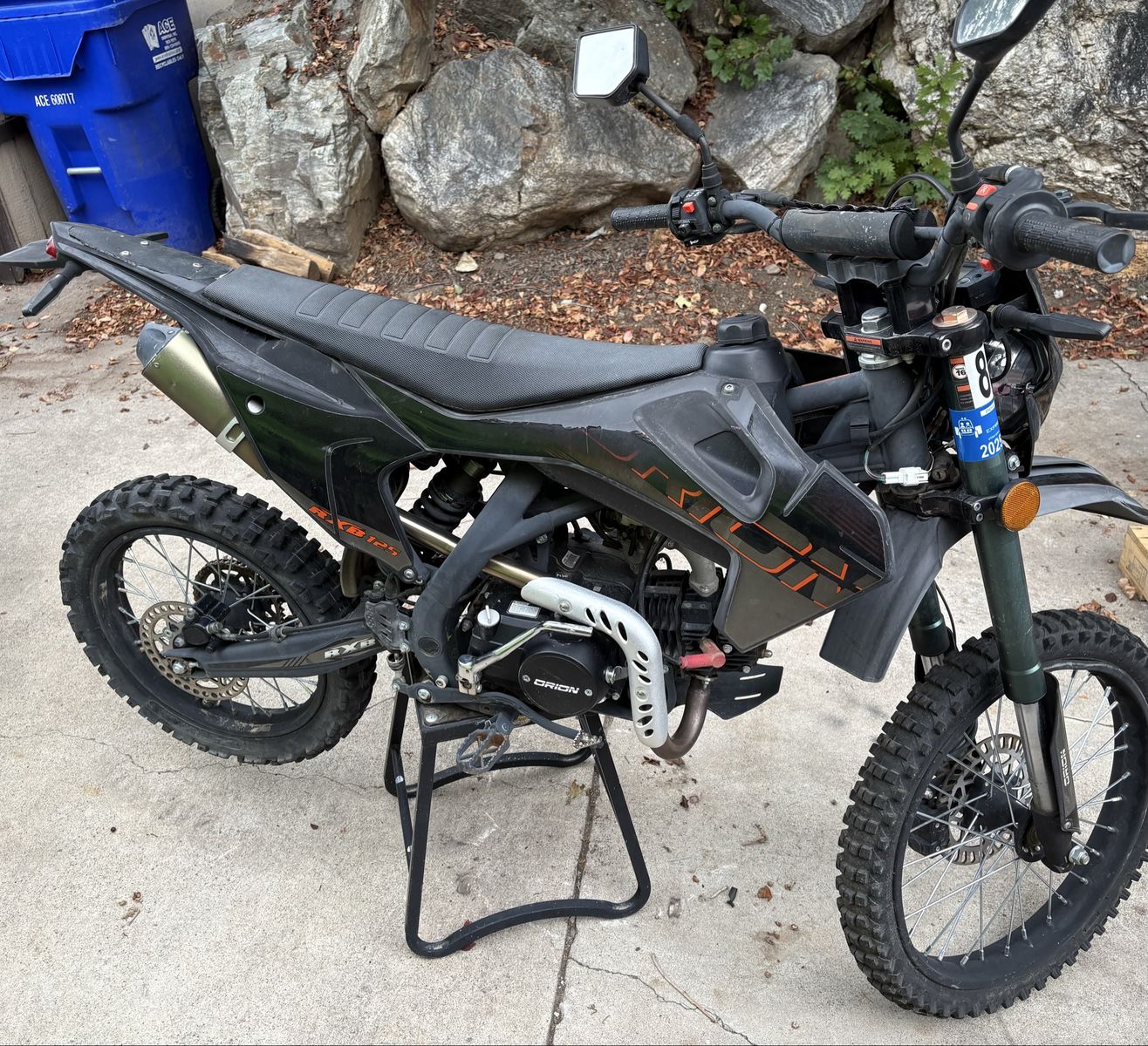 2023 Orion RXB 125 street legal dirtbike