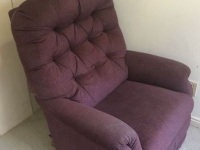 Used Purple Recliner Rocking Chair - Comfortable & Functional