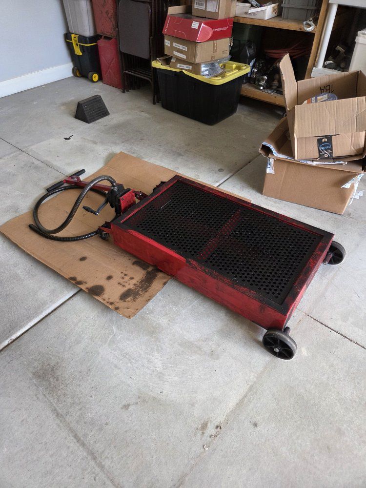 Truck oil drain pan