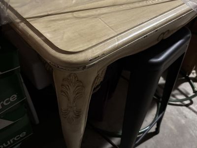 DRASTICALLY REDUCED! Solid Wood COUNTER HEIGHT Farmhouse Table