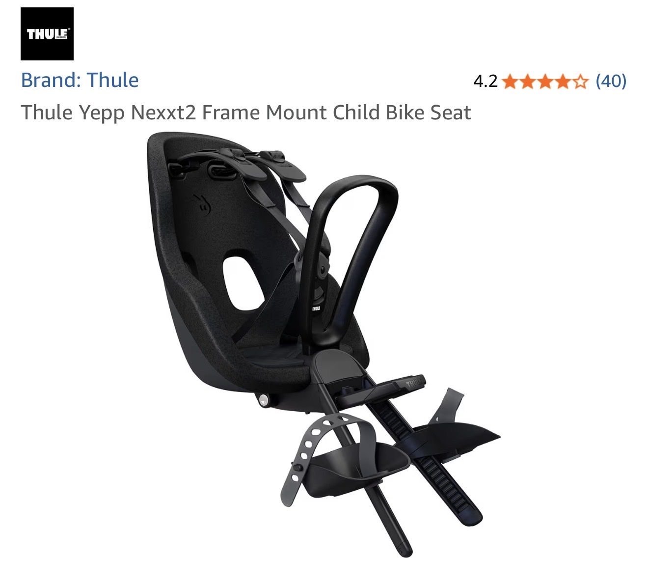 Thule Yepp Nexxt2 Frame Mount child bike seat