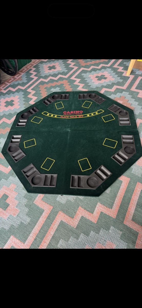 Folding Poker Table Top for 8 Players Blackjack