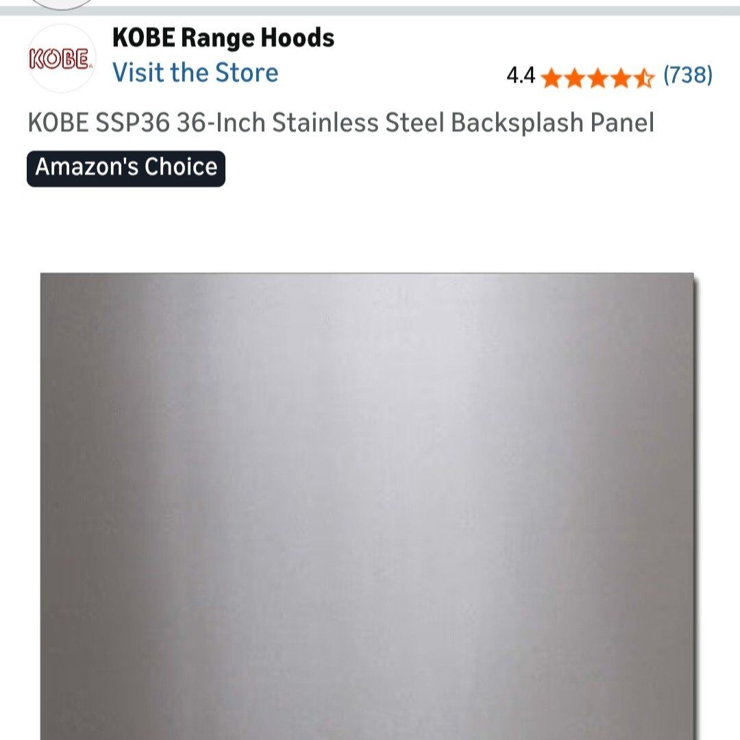 Range Wall Protector... Stainless Steel