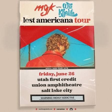 2 tickets to MGK/wiz lost Americana tour - lawn tickets