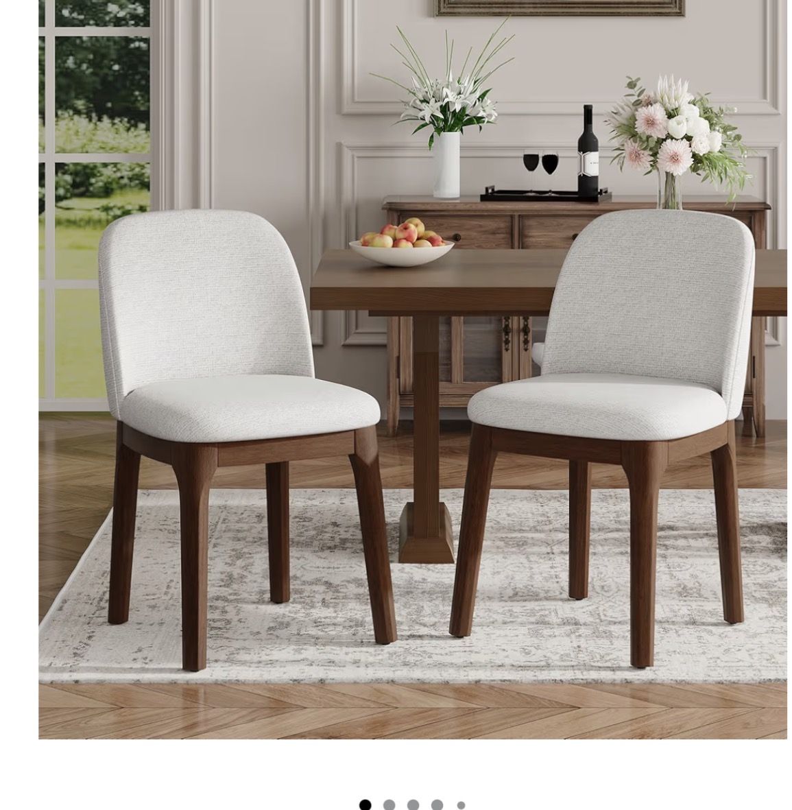 Set of x2 upholstered chairs- New in box!!!