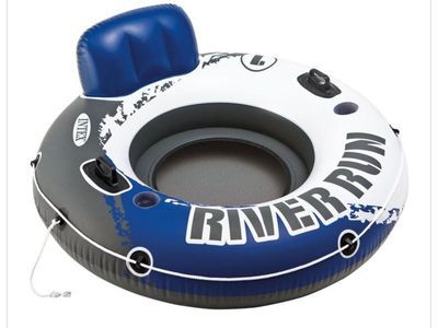 Intex River Run Inflatable Tube Float, Blue/White/Gray - Big 5 Sporting Goods