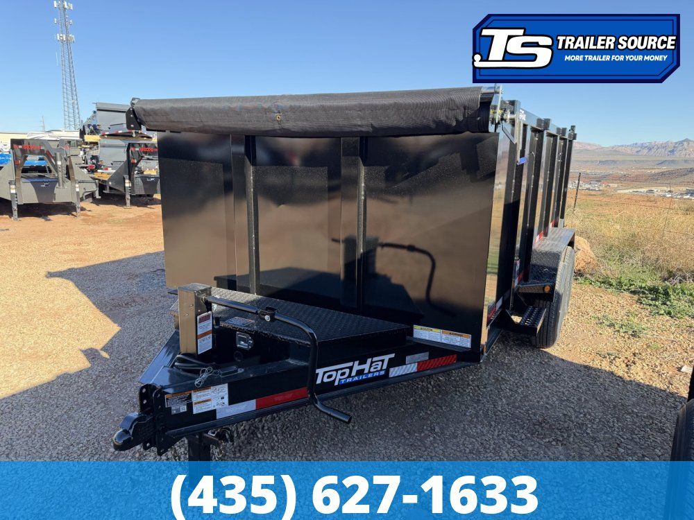 7x14 Top Hat DX Dump Trailer - 48" Sides - 14K GVWR