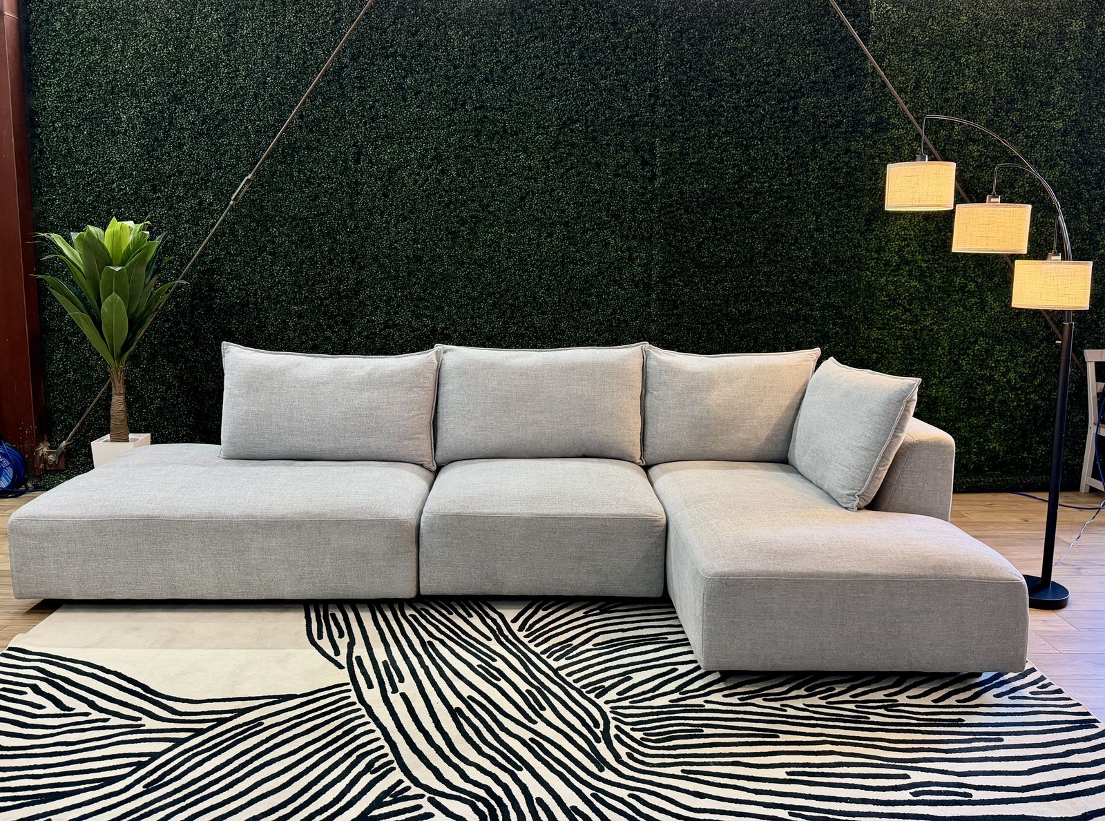 3 PIECE FABRIC MODULAR SECTIONAL – MODERN COMPACT COMFORT