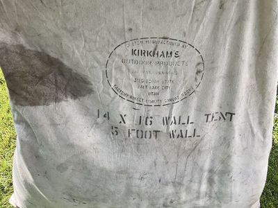 Kirkham's Outdoor Products 14x16 Canvas Wall Tent with 5-Foot Wall’s