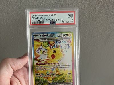PSA 9 Pikachu EX SIR Surging Sparks