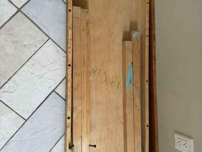 Folding wood Tabletop - 18x48X29.5 tall inches, Portable