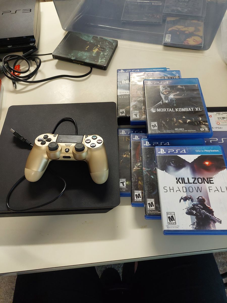 PS4 Slim Console with Games! 1TB