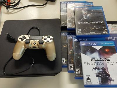 PS4 Slim Console with Games! 1TB
