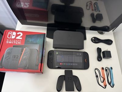 Nintendo Switch 2 / Dock / Joy Cons / Grip / Cords / Box / Like New