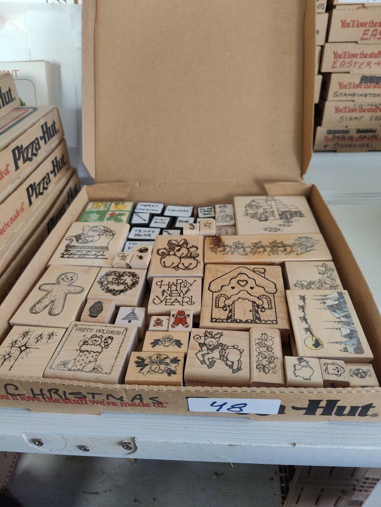 Box #48 of 65, New, old stock rubber stamps, designed mainly for people that like to make their own greeting cards.