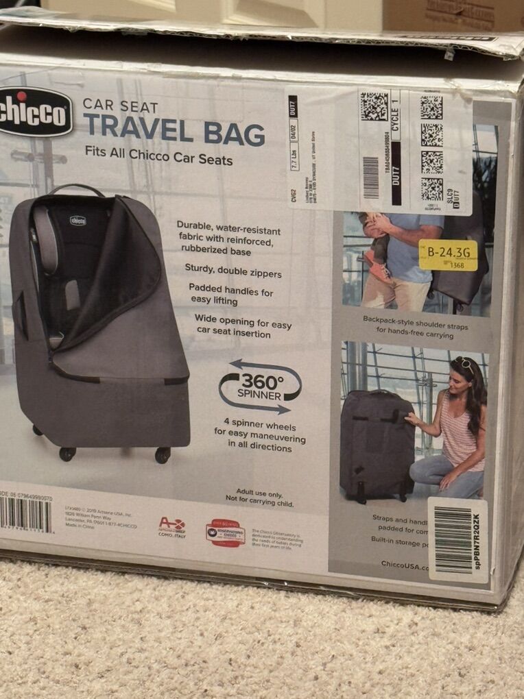 Car Seat Travel Bag /Chicco Brand