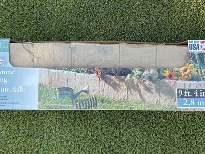 NEW Flagstone Beige Plastic Garden Border/Rdging.