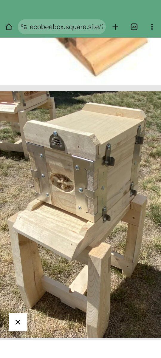 Mini Pine Box Assembled Urban Bee Box beehive